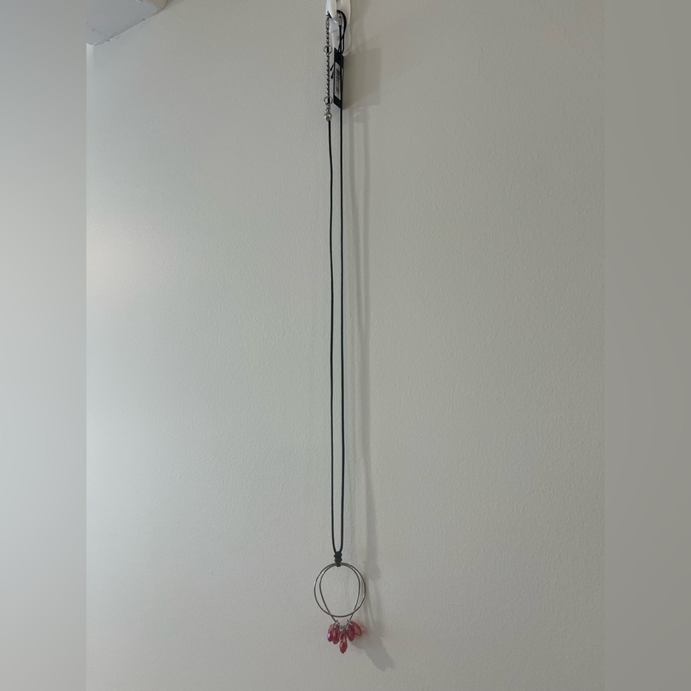 NWT Coco + Carmen Silver and Red Necklace